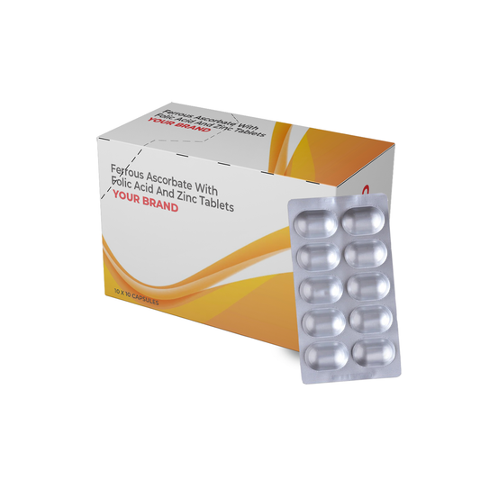 Ferrous Ascorbate With Folic Acid And Zinc Tablets